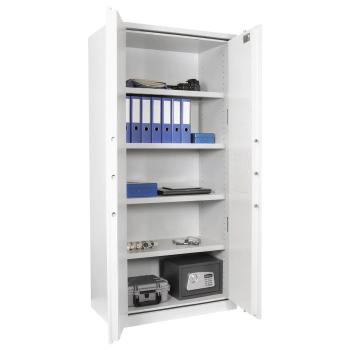 Preview: Rottner Stahlbüroschrank Office 3 Premium Doppelbartschloss lichtgrau T05033